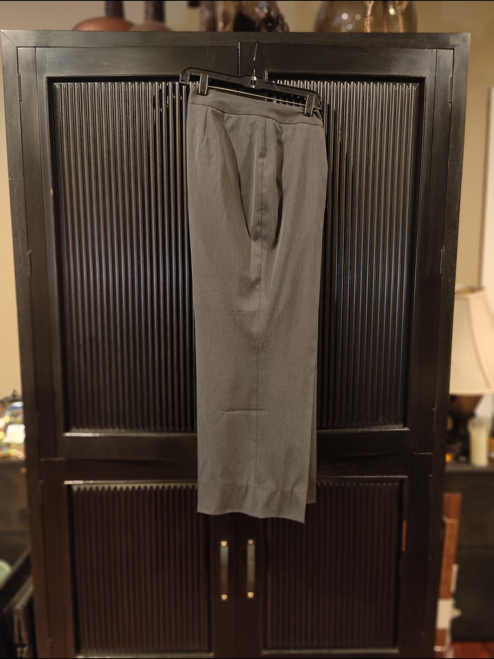 Anne Klein Women's Wide Leg Dress Pants in Gray